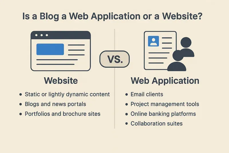 Is a Blog a Web Application or a Website