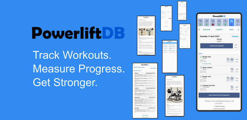 PowerliftDB Mobile App - Digital Solutions Umeå Sweden